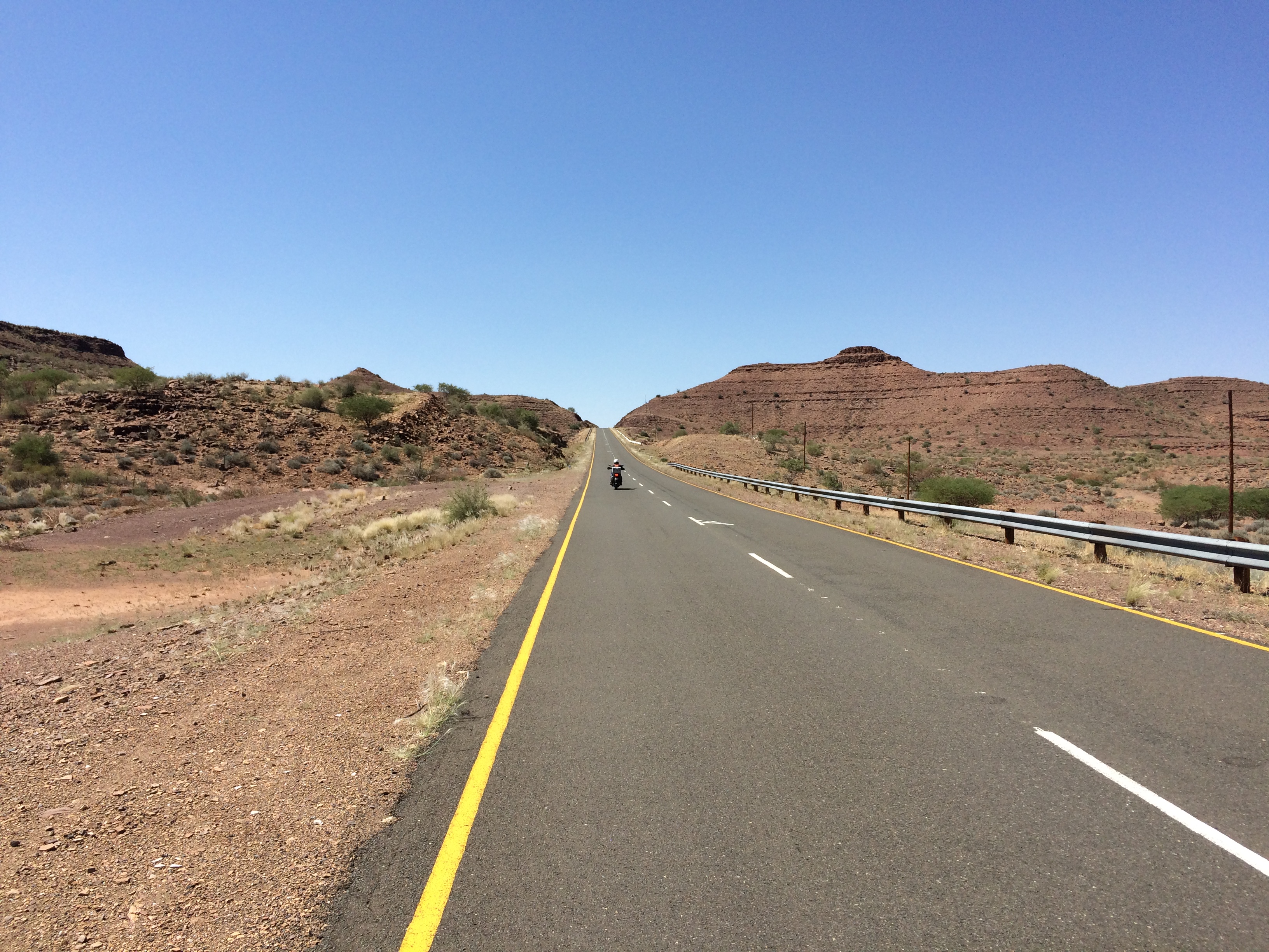 CB climbing escarpment
